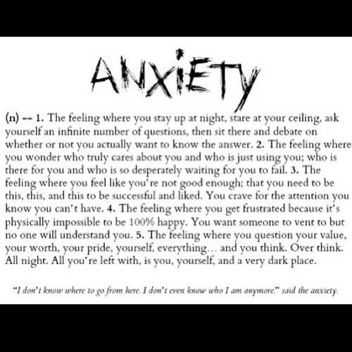 Explaining Anxiety